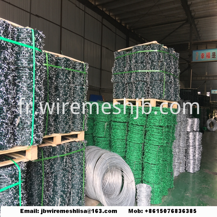 Galvanized and PVC Coated Barbed Wire